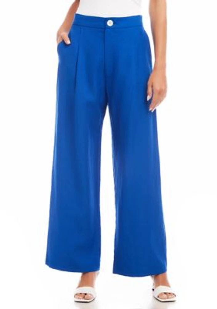 Women's High Waist Pleated Pants