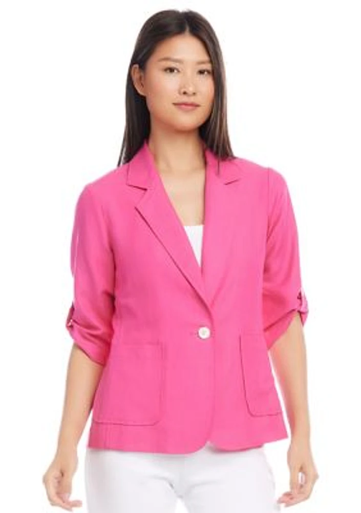 Women's Roll Tab Sleeve Jacket