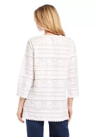 Women's Embroidered Tunic Top