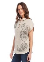 Women's Paisley Print Shirt