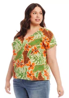 Plus Dolman Sleeve Top