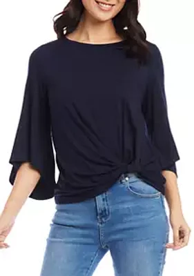 Karen Kane Women's Flare Sleeve Pick-Up Top