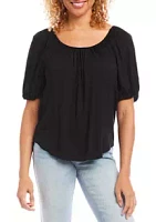 Karen Kane Knit Peasant Top