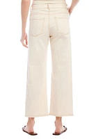 Women's Cropped Wide Leg Jeans