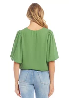 Petite Puff Sleeve Top