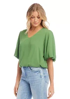 Petite Puff Sleeve Top