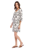 Women's Embroidered Eyelet Dress