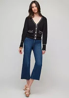 Women's Contrast Trim Cardigan