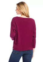 Petite Boat Neck Top