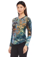 Women's Long Sleeve Burnout Top