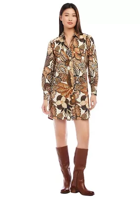 Women's Blouson Sleeve Shirtdress