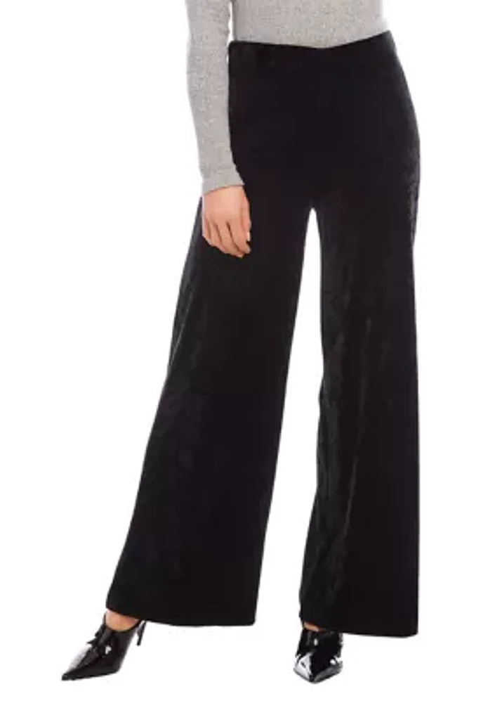 Petite Crushed Velvet Pants