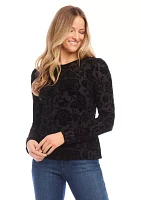 Women's Velvet Burnout Top