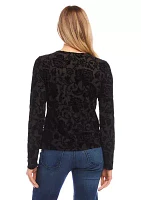 Women's Velvet Burnout Top