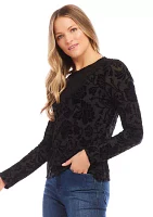 Women's Velvet Burnout Top