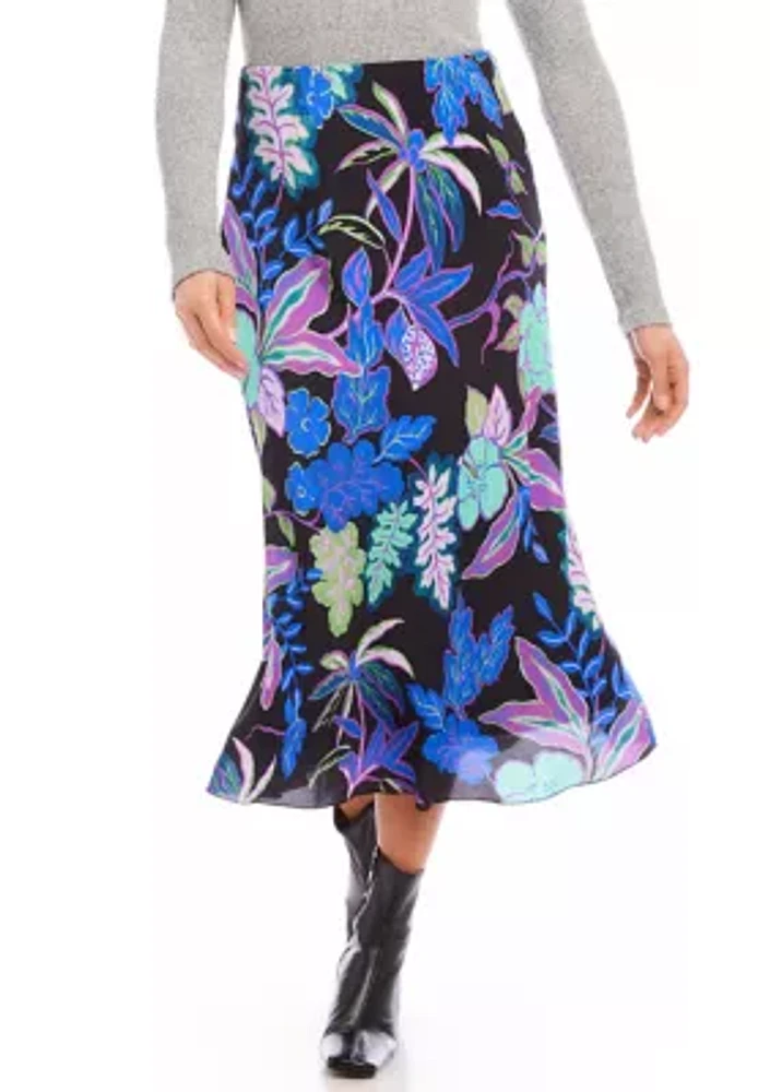 Women's Bias Cut Midi Skirt