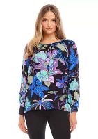 Women's Long Sleeve Peasant Top