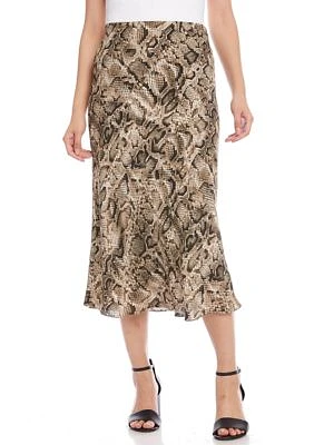 Women's Bias Cut Midi Skirt