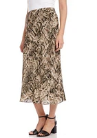 Women's Bias Cut Midi Skirt