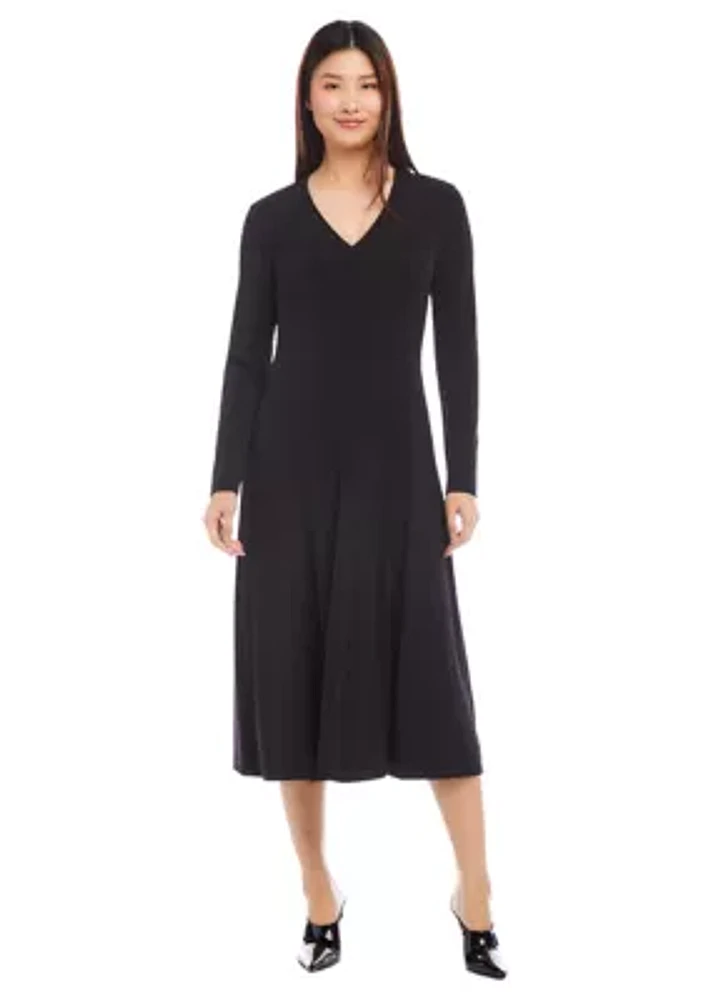 Women's Kate V Neck Midi Dress