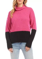 Petite Color Block Sweater