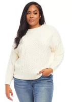 Plus Cable Knit Sweater