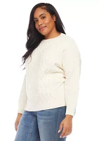 Plus Cable Knit Sweater