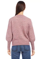 Women's Blouson Sleeve Sweater