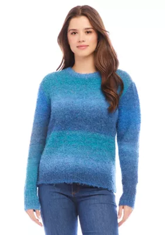 Women's Ombré Boucle Sweater