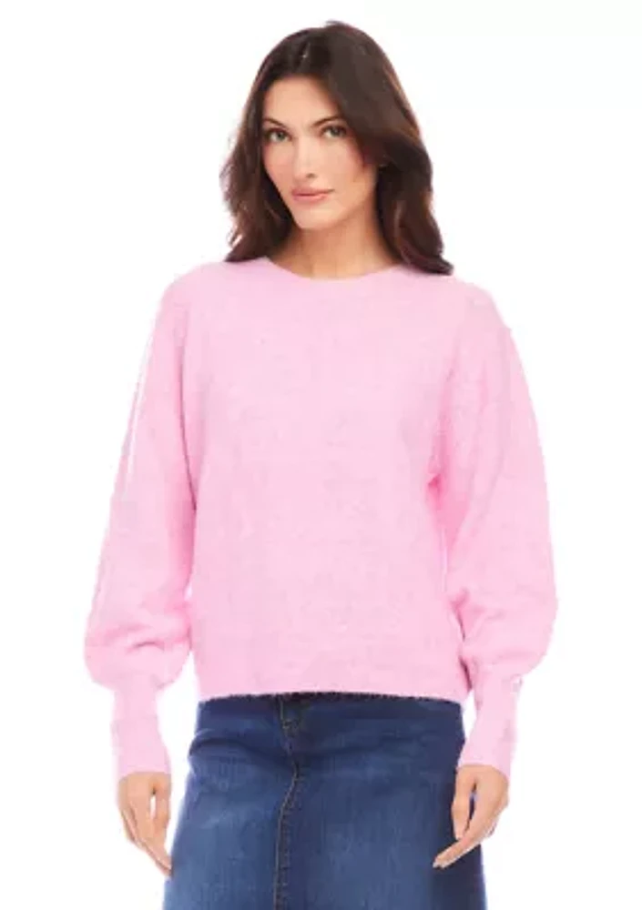 Women's Blouson Sleeve Sweater