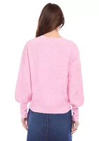 Women's Blouson Sleeve Sweater