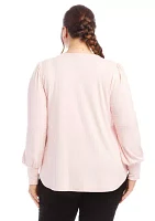 Plus Puff Sleeve Top