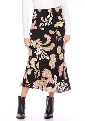 Women's Bias Cut Midi Skirt