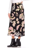 Women's Bias Cut Midi Skirt