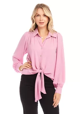 Women's Tie Front Top