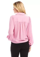 Women's Tie Front Top