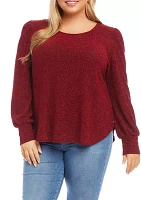 Plus Puff Sleeve Top