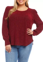 Plus Puff Sleeve Top