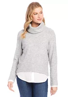 Women's Layered Turtleneck Sweater