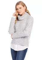 Women's Layered Turtleneck Sweater