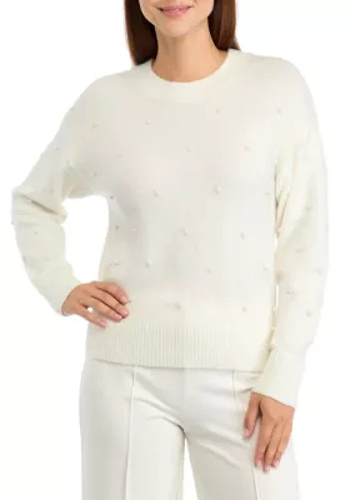 Women's Pearl Crew Neck Sweater