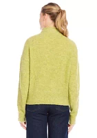 Women's Mock Neck Bouclé Sweater