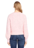 Petite Pearl Button Cardigan Sweater