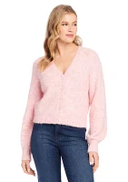 Women's Pearl Button Cardigan Sweater