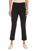 Petite Cropped Pintuck Pants