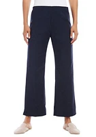 Petite Cropped Wide Leg Pants