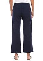 Petite Cropped Wide Leg Pants