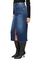 Women's Denim Midi Skirt