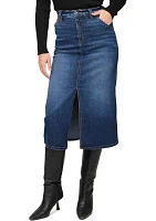 Women's Denim Midi Skirt