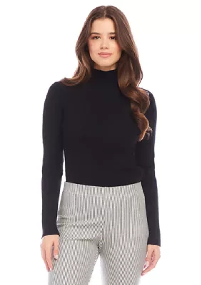 Women's Ribbed Turtleneck Sweater